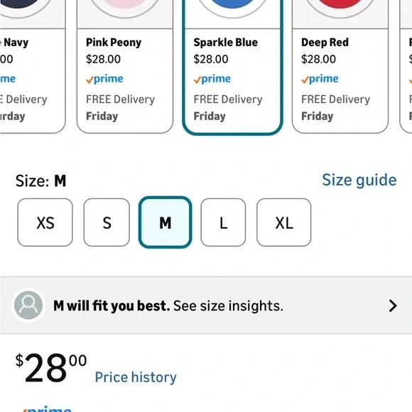 NWOT CRZ YOGA Electric Blue/Sparkle Blue Strappy Racerback Sports Bra - Picture 6 of 6